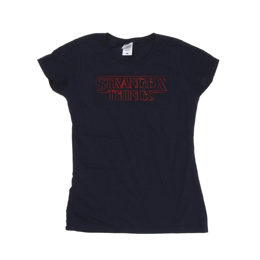 Netflix Womens/Ladies Stranger Things Glow Logo Cotton T-Shirt