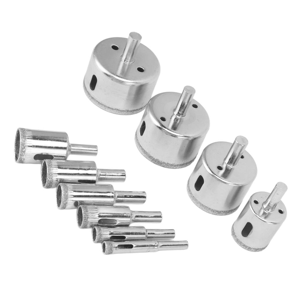 10 шт. алмазное сверло алмазная кольцевая пила для резки стекла, плитки, керамики, мрамора, фарфора 8 10 14 16