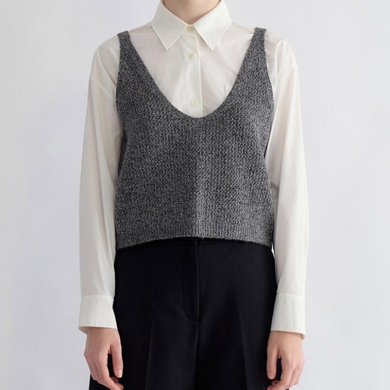 She S miss Блестящий трикотажный жилет SSkvto42530 Mg