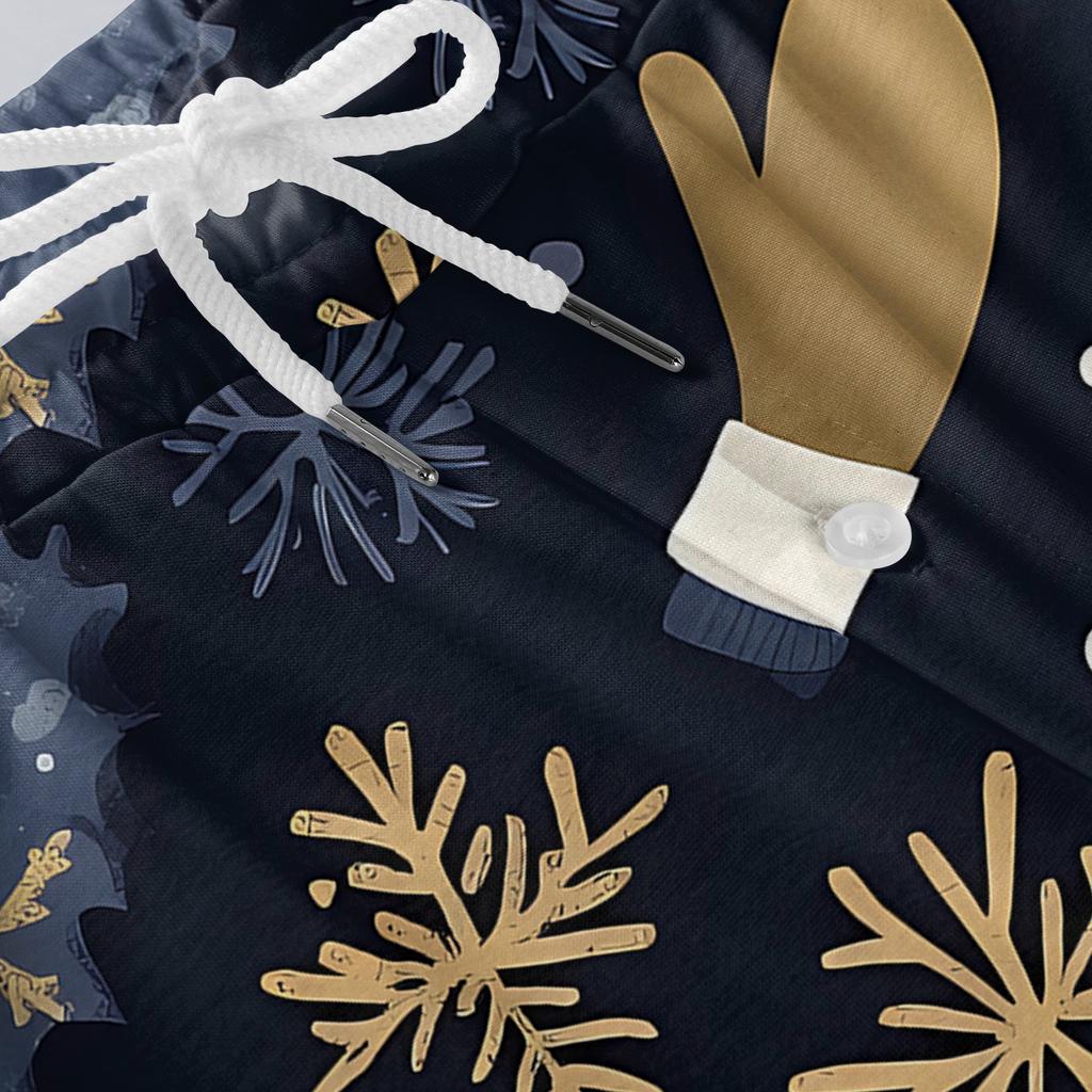 Мужские повседневные брюки с карманами на кулиске и манжетами, домашние брюки для сна