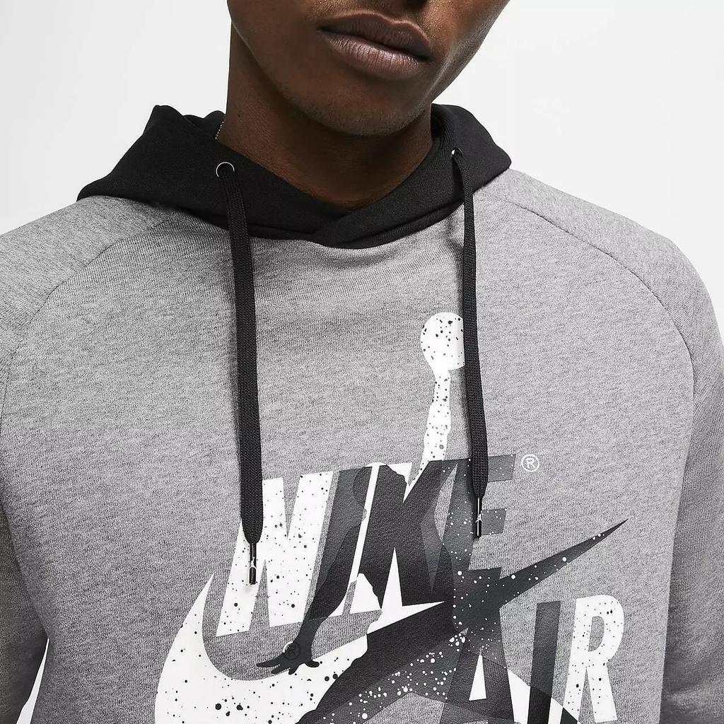 Nike Толстовка с капюшоном и принтом в виде букв American, толстовка с регланами, мужская толстовка серого цвета CK2852-092