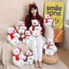 25/33cm Lovely Christmas Polar Bear Plush Toys Cute Soft White Bears with Scarf Doll Stuffed Animal Pillow Girl Valentine's Gift