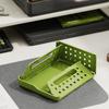 Plastic Storage Box Perforated Board Desktop Bookshelf Toy Container Foldable Storage Baskets  Home