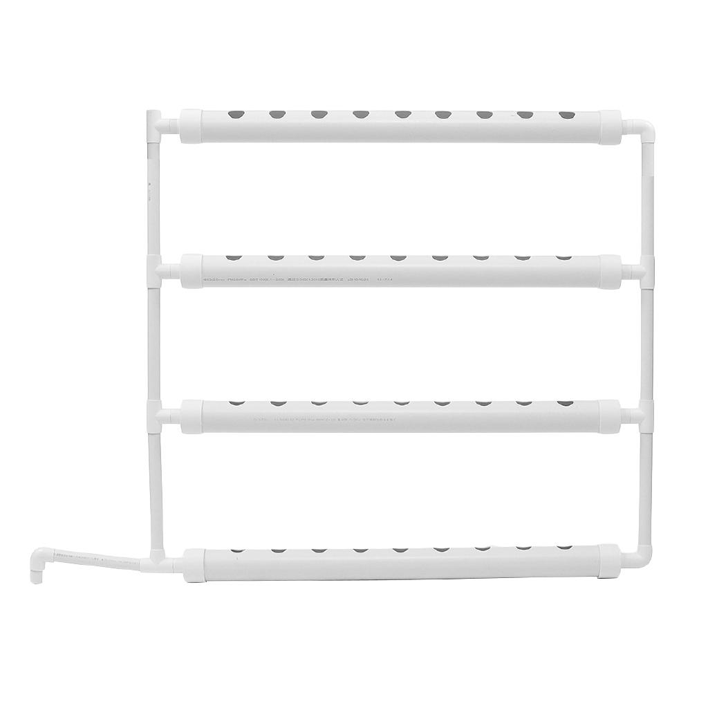 220В 63мм 36 8Вт ПВХ 4 Трубки Набор для Выращивания Насос Водяной Комплект Трубок Белый Садовые Инструменты Места для Растений Настенный Гидропонный Стеллаж для Рассады