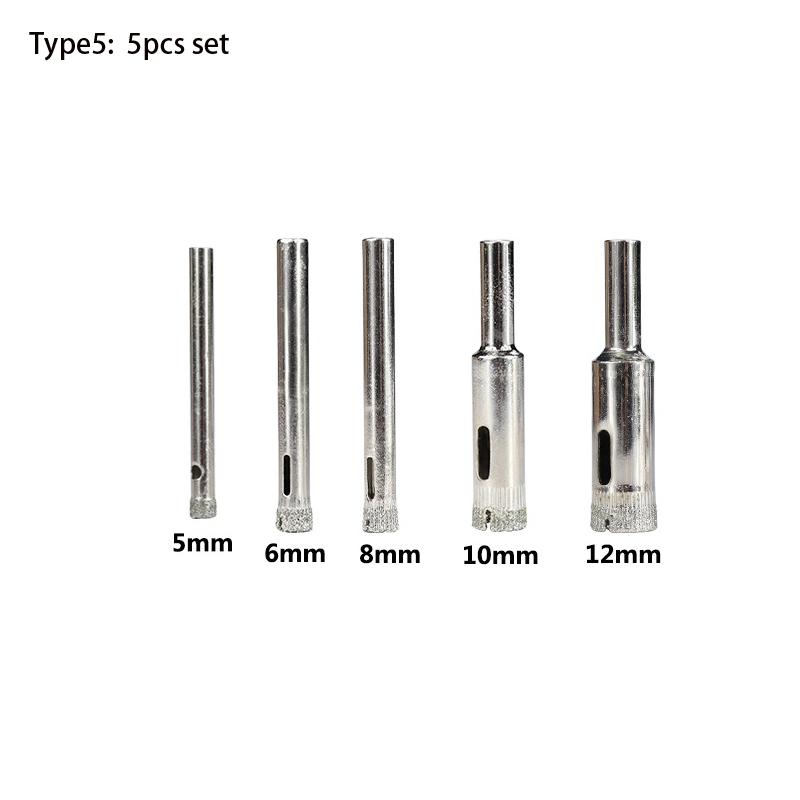 1 комплект 3-50 мм алмазное сверло с покрытием для плитки мрамора стекла керамики кольцевая пила алмазное сверло