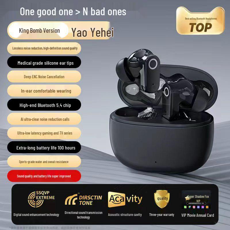 2025 ENC True Noise Cancelling Wireless Bluetooth Earphones: Ultra-Long Battery, Comfortable for Sports & Running.