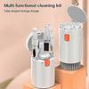 Reusable cleaning brush kit for home and office