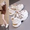 Папины кроссовки для девушки Весна и Осень 2025 Новая Корейская Версия Универсальные Студенческие Беговые Кроссовки Обувь на Платформе HHX-G27