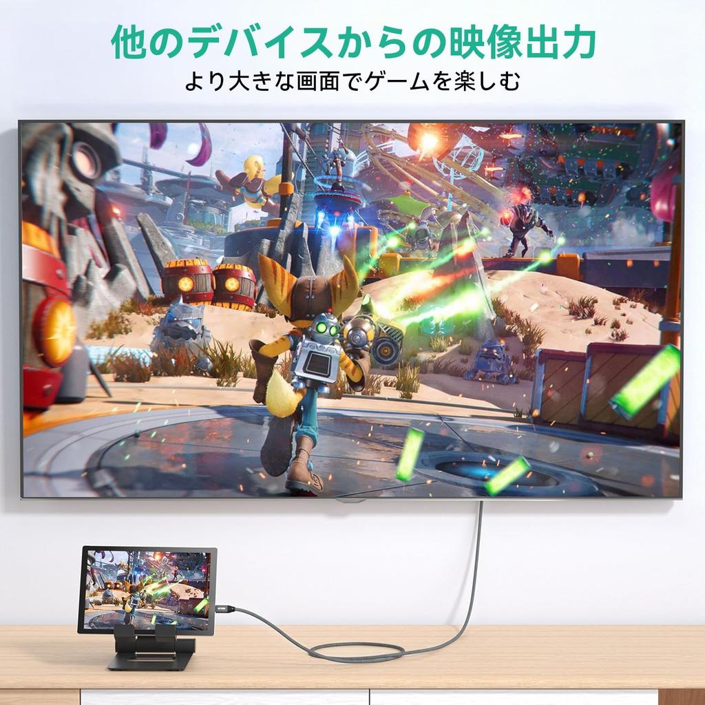 Кабель-переходник USB Type C HDMI, 2 м, однонаправленный кабель связи Type C - HDMI, совместимый с HDMI HDR HDCP, с нейлоновой оплеткой, сверхпрочный