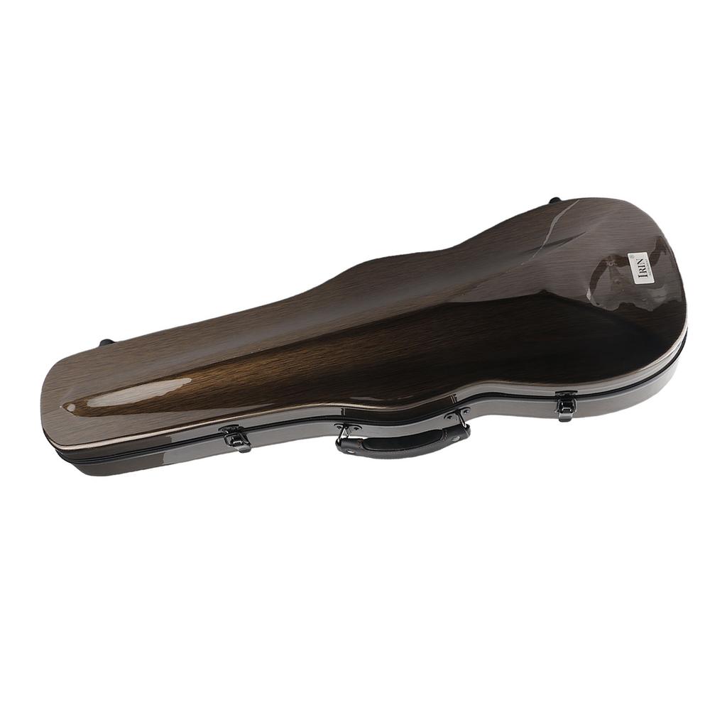 Violin Box Carbon Fiber Lightweight Portable Hard Violin Case Replacement with Hygrometer Straps