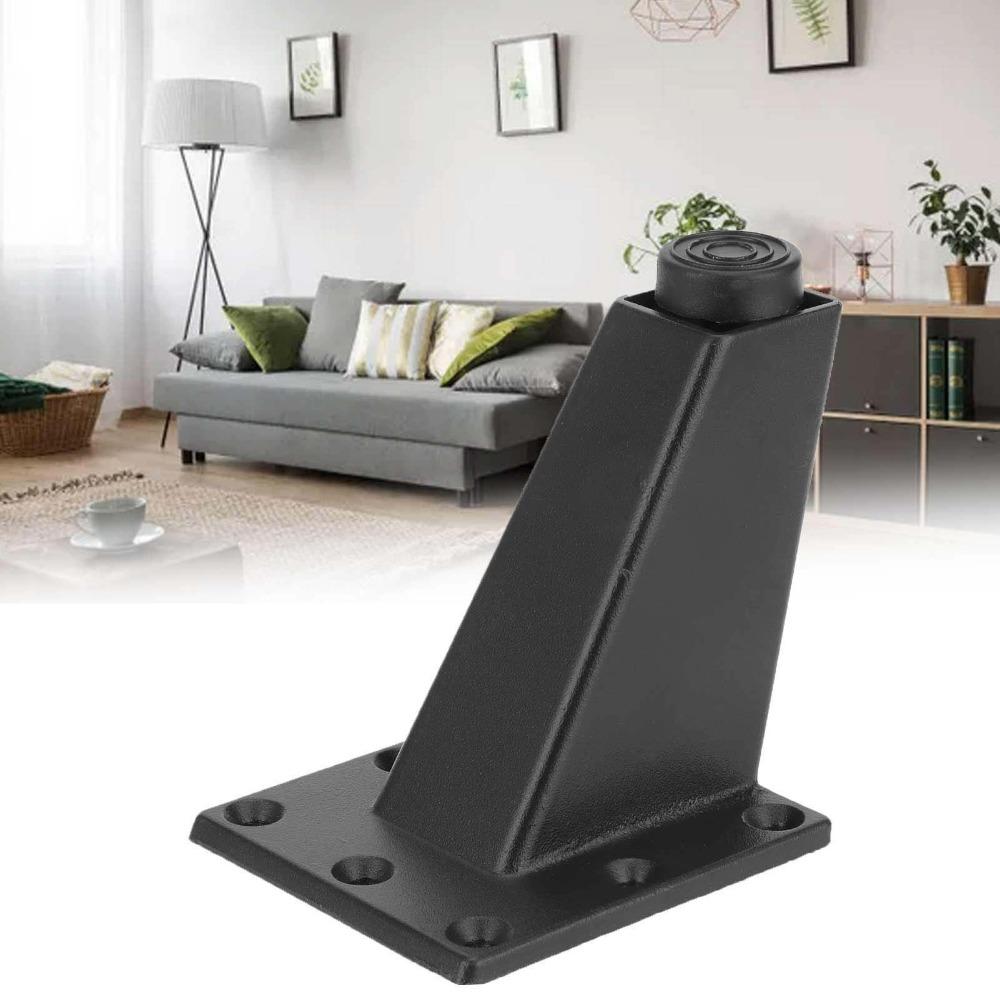 Matte Black Furniture Legs Aluminum Alloy Bed Support Legs Inclined Metal Cabinet Legs Cabinet