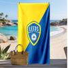 Пляжное полотенце с принтом футбольного клуба Leeds United, большое, мягкое, быстросохнущее, для пляжа, кемпинга, плавания