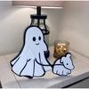 15CM Halloween Ghost Walking Dog Statue Resin Halloween Figurine Halloween Decoration Ornament Holiday Gifts For Boy Girl