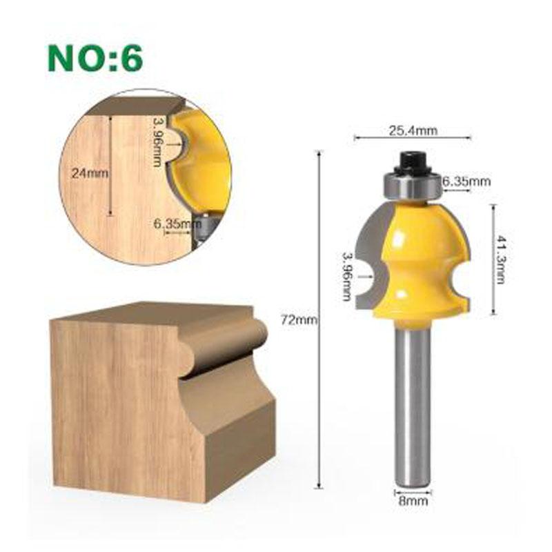 1 шт., 8 мм, корпус хвостовика и формовочная фреза, набор фрез с ЧПУ, линейный нож, деревообрабатывающий резак, шиповый резак для деревообрабатывающих инструментов