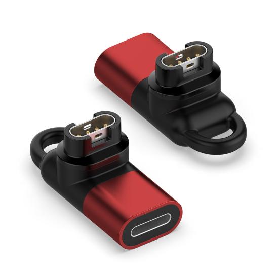 Адаптер для зарядного устройства для часов, портативный мини-переходник для зарядки женских и мужских часов с изгибом 90 градусов для Garmin Fenix ​​7 7x 5S 6 6X 6S PRO Instinct