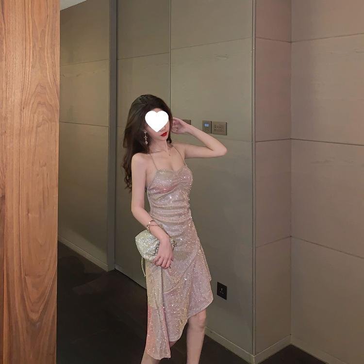 Лето 2025 Сексуальное облегающее платье-слинг с рыбьим хвостом для женщин