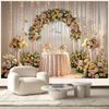 1 шт. Элегантный цветочный арочный полиэстеровый фон для свадеб, праздничных вечеринок, домашних и садовых торжеств, студийного фона и мероприятий на открытом воздухе
