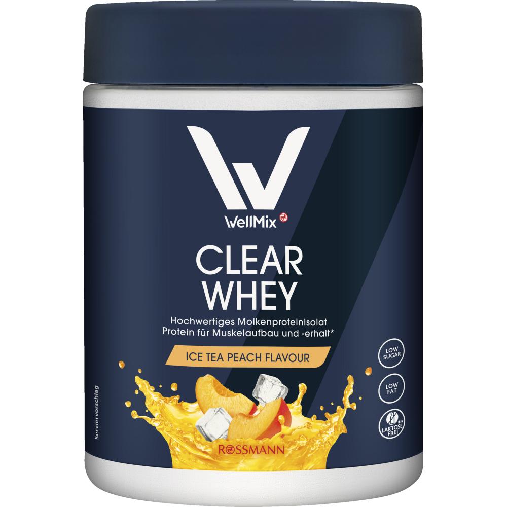 WellMix Whey Protein Powder Peach Iced Tea Flavor 300g