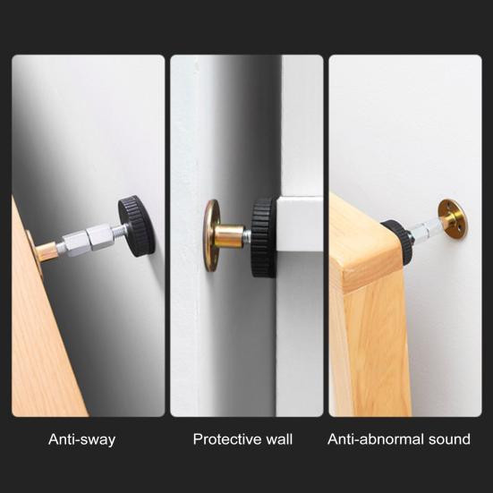 Регулируемая резьбовая рама кровати, противотрясущаяся, прочная несущая настенная защита, противотрясущаяся прикроватная тумбочка