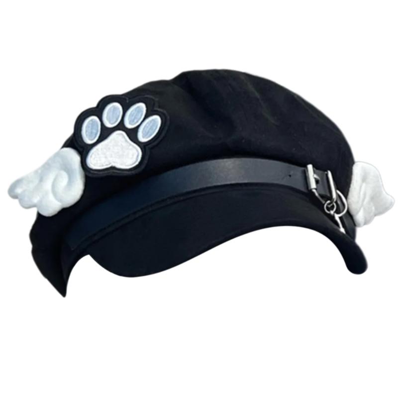 Кот Лапы Крыло Берет Шляпа Модный Удобный Берет Дышащий Берет для Повседневной Носки Или Особого Собрания