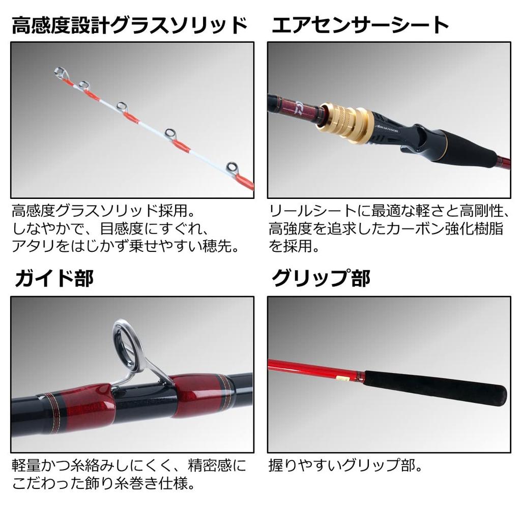 Daiwa Boat Rod Analyst Hairtail Tenya Red 73-180/R
