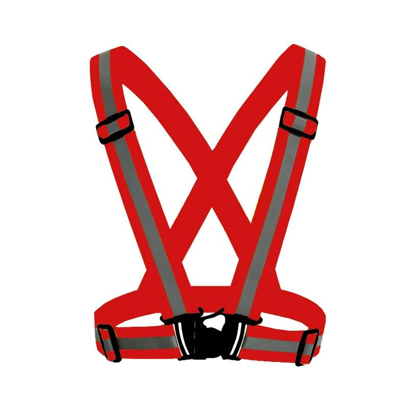 Новые эластичные светоотражающие ремни для жилета безопасности со светоотражающими полосками для мужчин, женщин, детей, ночного бега, ходьбы, езды на велосипеде