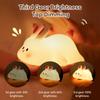 Cute Rabbit Table Lamp Silicone Lights Shooting Light Usb Led Lighting Lamps Children's Sleep Books Bedside Night Light Desk