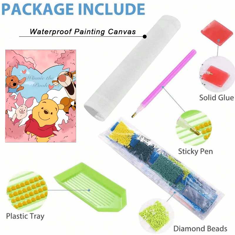 Disney Diamond Art Painting Winnie the Pooh Home Wall Decor Crafts Adult/Beginner Gift Ideas Creative Home Decor