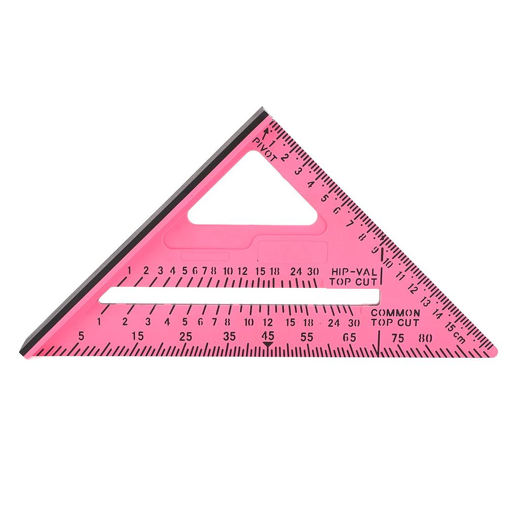 7-дюймовая треугольная линейка из пластика, угловой квадрат 45 90 градусов для измерения при деревообработке