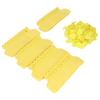 100 PCS Cattle Ear Tag Polyurethane Yellow Blank Livestock Identification Ear Tags for Cattle Cow