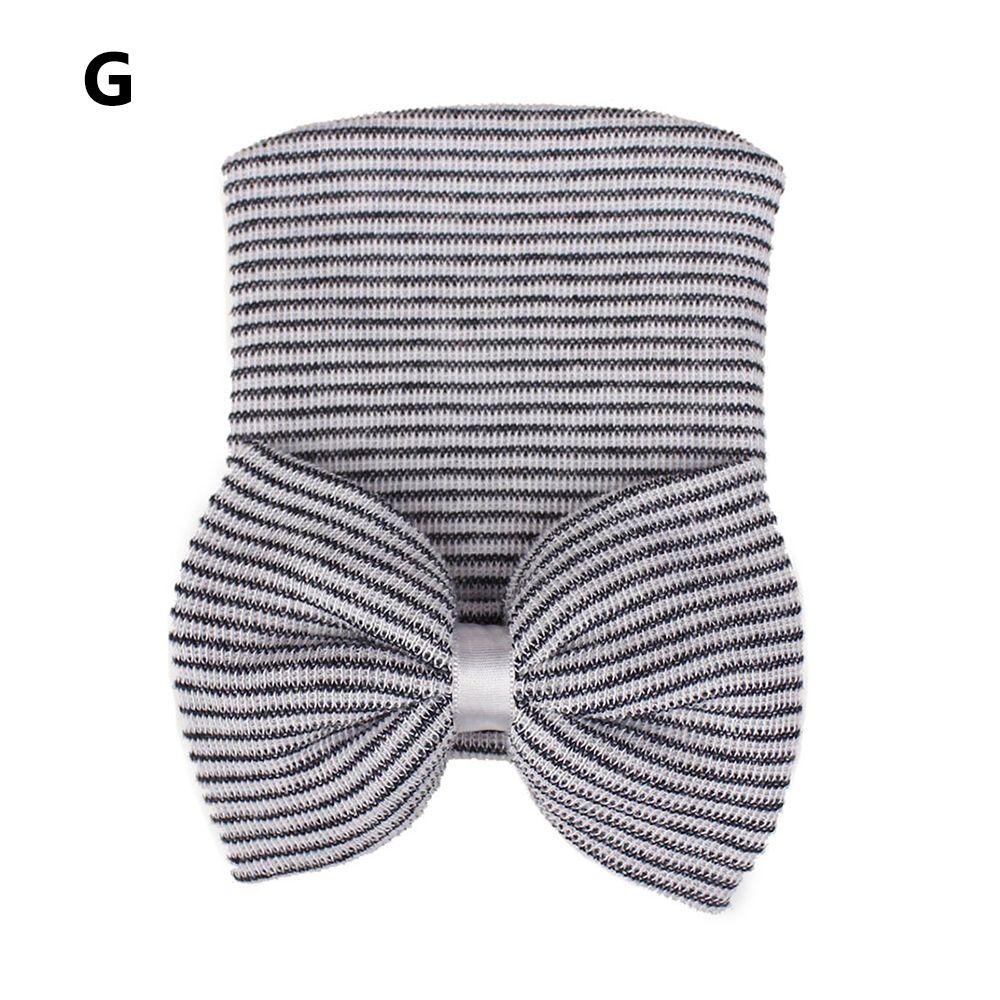 Мягкая полосатая детская шапочка Мягкие шапки-тюрбаны Детские шапочки Шапочка для новорожденного Больничная шапочка с бантом Детская шапочка