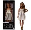 Кукла Barbie Basics Model 09 коллекционная брюнетка в золотом платье JJX28