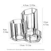 Помада, кисточка для макияжа, держатель для ручек, прозрачная полка для хранения, настольный ящик для хранения косметики, офисный стол, акриловая коробка для дома