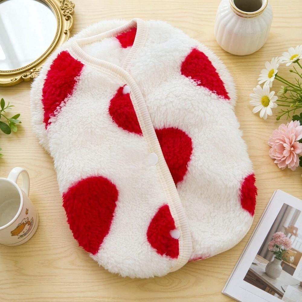 Fleece Material Dog Warm Clothes Thick Warm Thick Pet Sweater Cute Pet Fleece Sweater Cold Weather