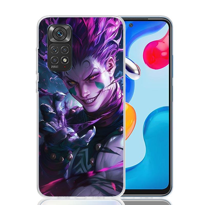 Чехол для телефона Huner X-Hunters Hisoka для Xiaomi Redmi Note 15 14 13 12S 12 Pro Plus 11S 11E 11 11T 10S 10 Арт Мягкий Чехол с Рисунком Re