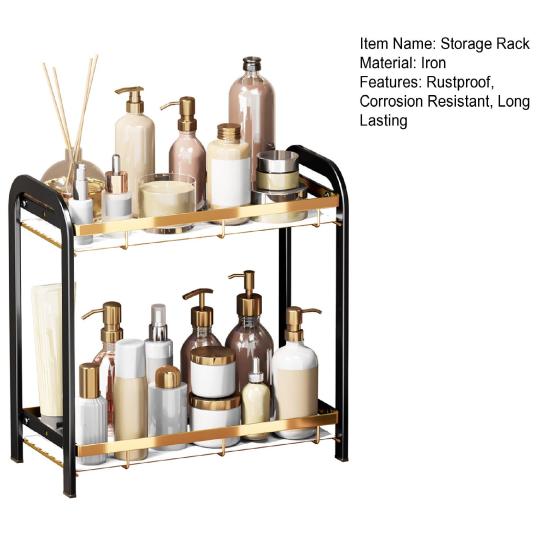 Стеллаж для хранения Yousheng Прочная конструкция Устойчив к коррозии Простая установка Универсальный органайзер для ванной комнаты Полка для хранения