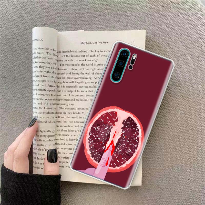 Fruit Love Phone Case For Huawei P50 Pro P10 P20 P30 P40 Lite Cover Mate 40 30 20 10 Lite Capa Shell