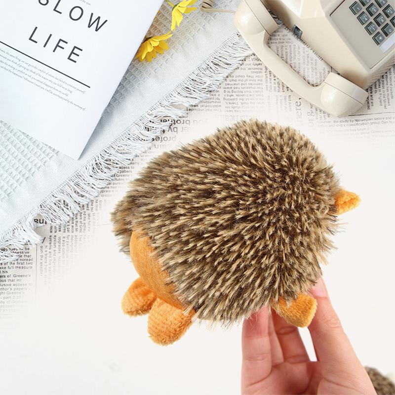 Creative Hedgehog Design Pet Grinding Teeth Plush Toy Durable Bite Resistant Chew Toy For Dog Pet Interactive Toys Pet Supplies