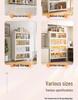 Multi-Layer Kitchen Storage Cabinet with Doors for Pots, Bowls, and Microwave