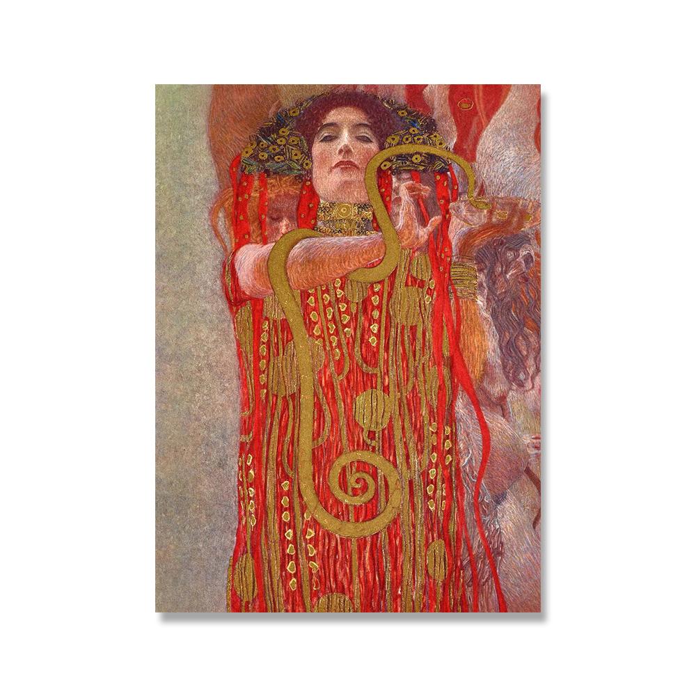 Классический плакат художника Густава Климта, абстрактная картина маслом на холсте, современное украшение дома, настенная художественная картина для интерьера гостиной