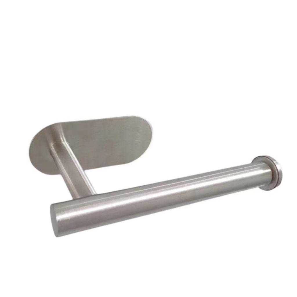 Stainless Steel Punch-Free Paper Towel & Toilet Roll Holder for Kitchen and Bathroom