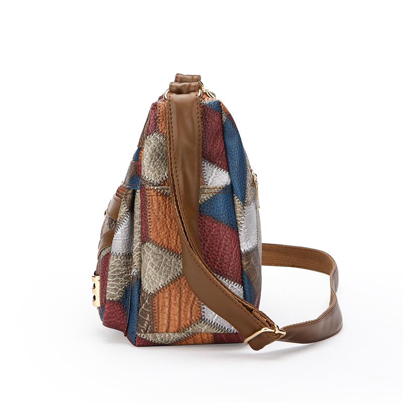 PU Soft Leather Women's Bag Shoulder Bag Middle-aged Mother Crossbody Bag