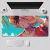Коврик для мыши ONE PIECE высокой четкости, очень большой, для мальчика, горячая кровь, анимация, киберспорт, коврик для клавиатуры, Манки Д. Луффи Ророноа Зоро Компьютерный коврик Анимация
