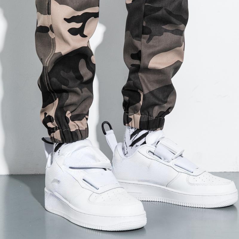 Мужские камуфляжные брюки, новые девятиминутные брюки большого размера, мужские брюки, брюки с маленькими штанинами, свободные брюки