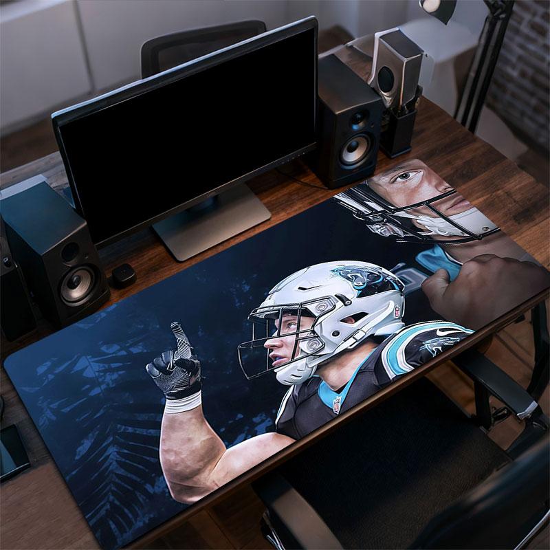 Christian McCaffrey Mouse Pad, Large Gaming Desk Mat, Non-slip XXL Mousepad for Laptop & Tablet, Mini PC Playmat with Stitched Edges