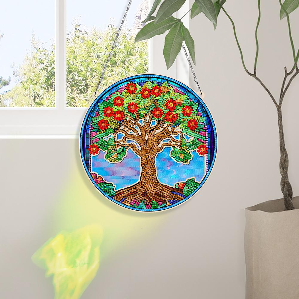 Suncatcher Animal Diamond Painting Hanging Cuestion Diamond Drawing Hanging Ornament Christmas Home Windows Decor
