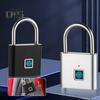 Умный замок с отпечатком пальца, перезаряжаемый через USB, биометрический замок без ключа, прочный сплав, уличный забор, школьный спортзал, шкафчик, электронный замок с отпечатком пальца