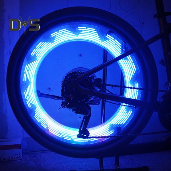 Solar Bike Spoke Lamp Light Motion Sensor Night Riding LED Safety Warning Light Bicycle Rim Wheel Decoration Tire Lamp Bike Accessories