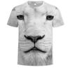 Summer Men's T-shirt 3D Print Tees Tiger Lion Loose Round Neck Short Sleeve Tops Men Clothing