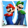 Наволочка Супер Марио Наволочка с коротким плюшем на тему Марио Для декора автомобиля, гостиной 45*45см